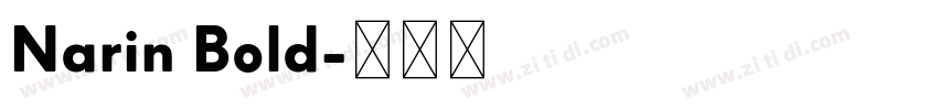 Narin Bold字体转换
